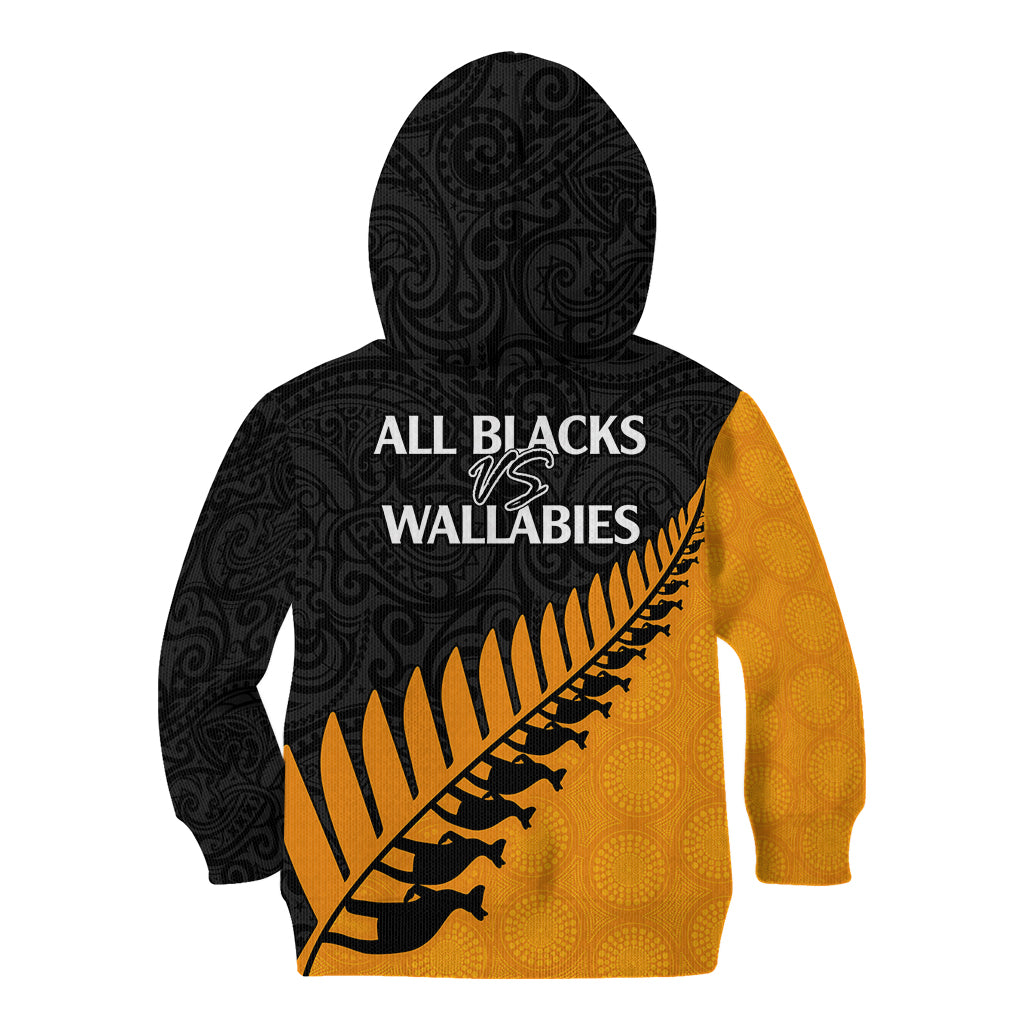 australia-wallabies-and-aotearoa-rugby-kid-hoodie-kangaroo-black-fern-maori-gold-vibe