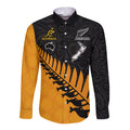 australia-wallabies-and-aotearoa-rugby-long-sleeve-button-shirt-kangaroo-black-fern-maori-gold-vibe