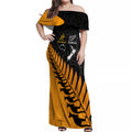 australia-wallabies-and-aotearoa-rugby-off-shoulder-maxi-dress-kangaroo-black-fern-maori-gold-vibe