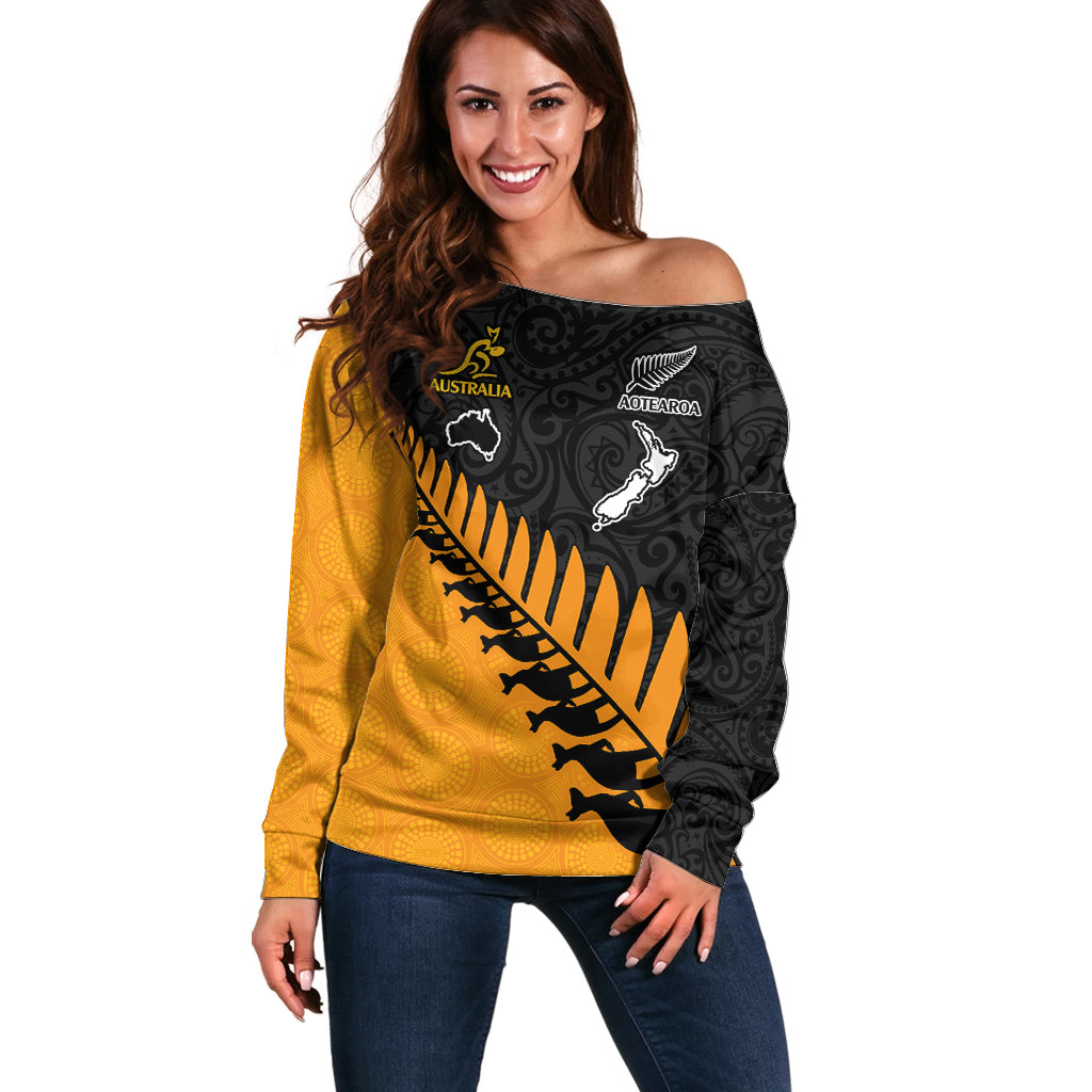 australia-wallabies-and-aotearoa-rugby-off-shoulder-sweater-kangaroo-black-fern-maori-gold-vibe