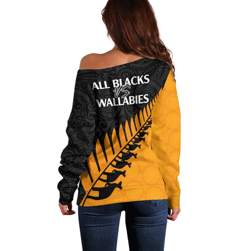 australia-wallabies-and-aotearoa-rugby-off-shoulder-sweater-kangaroo-black-fern-maori-gold-vibe