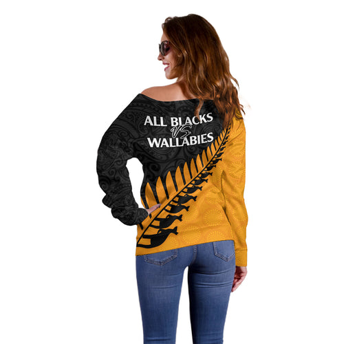 australia-wallabies-and-aotearoa-rugby-off-shoulder-sweater-kangaroo-black-fern-maori-gold-vibe
