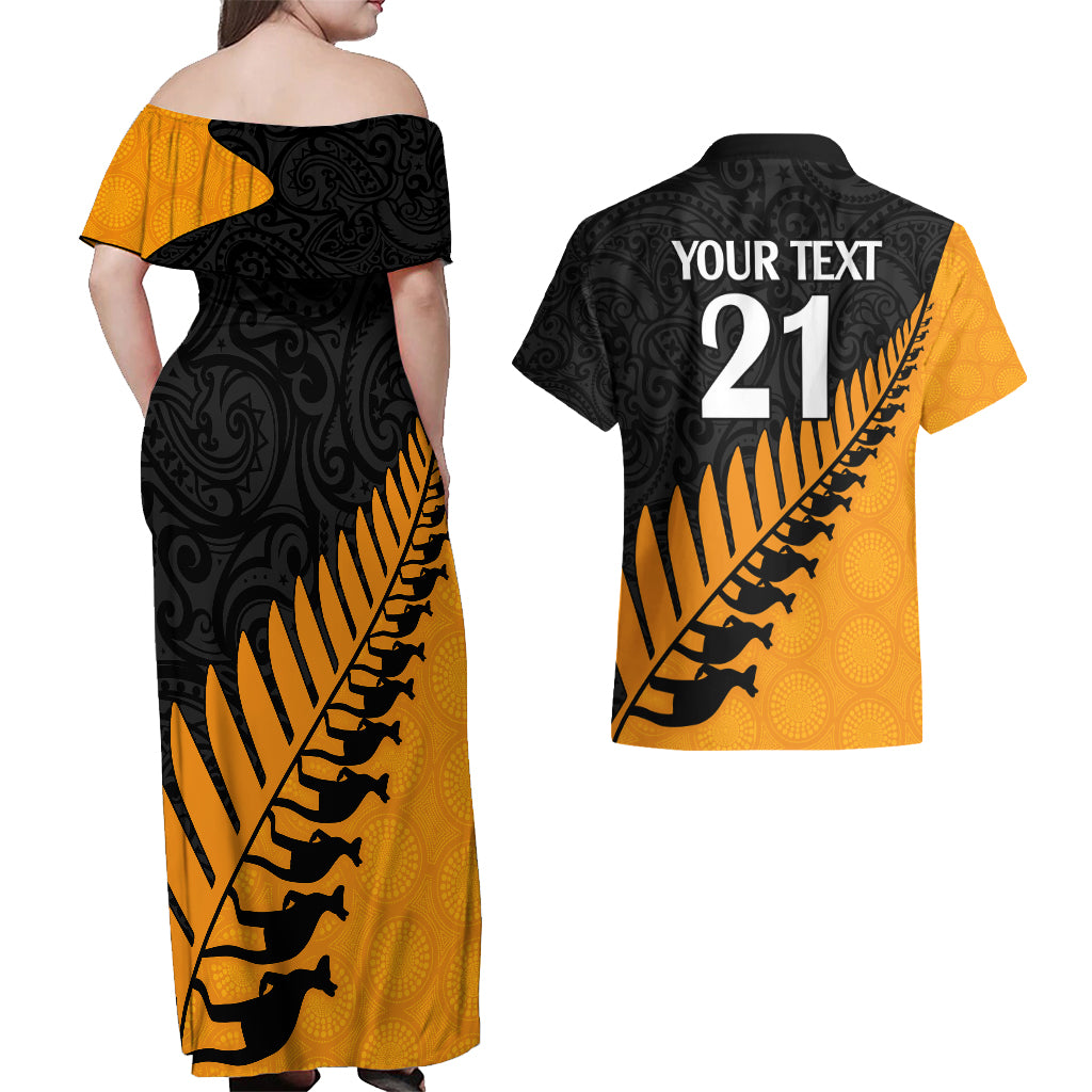 custom-australia-wallabies-and-aotearoa-rugby-couples-matching-off-shoulder-maxi-dress-and-hawaiian-shirt-kangaroo-black-fern-maori-gold-vibe