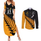 custom-australia-wallabies-and-aotearoa-rugby-couples-matching-summer-maxi-dress-and-long-sleeve-button-shirts-kangaroo-black-fern-maori-gold-vibe