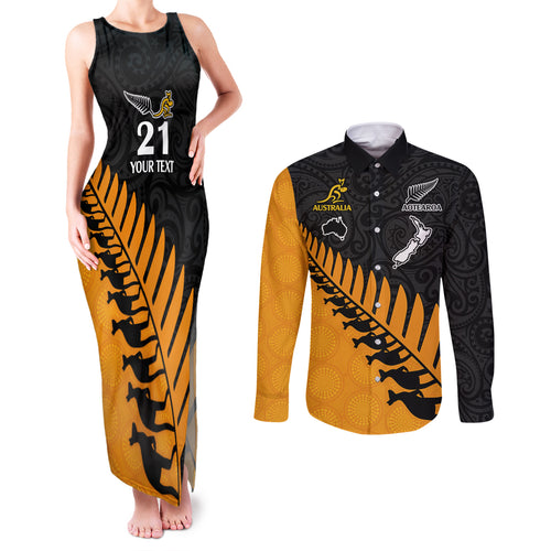custom-australia-wallabies-and-aotearoa-rugby-couples-matching-tank-maxi-dress-and-long-sleeve-button-shirts-kangaroo-black-fern-maori-gold-vibe