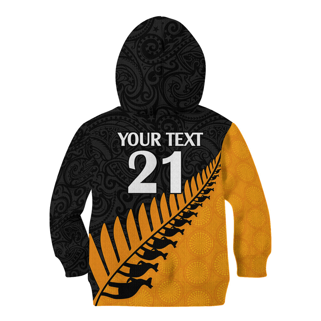 custom-australia-wallabies-and-aotearoa-rugby-kid-hoodie-kangaroo-black-fern-maori-gold-vibe