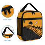Australia Wallabies and Aotearoa Rugby Lunch Bag Kangaroo Black Fern Maori Gold Vibe