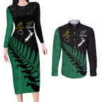 australia-wallabies-and-aotearoa-rugby-couples-matching-long-sleeve-bodycon-dress-and-long-sleeve-button-shirts-kangaroo-black-fern-maori-green-vibe