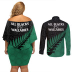 australia-wallabies-and-aotearoa-rugby-couples-matching-off-shoulder-short-dress-and-long-sleeve-button-shirts-kangaroo-black-fern-maori-green-vibe