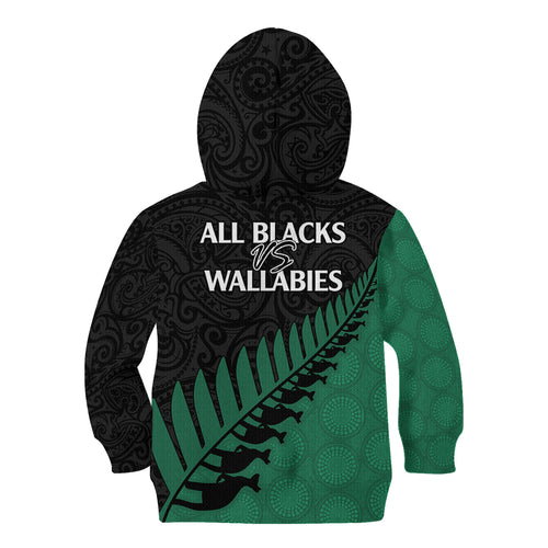 australia-wallabies-and-aotearoa-rugby-kid-hoodie-kangaroo-black-fern-maori-green-vibe