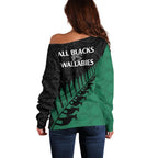 australia-wallabies-and-aotearoa-rugby-off-shoulder-sweater-kangaroo-black-fern-maori-green-vibe