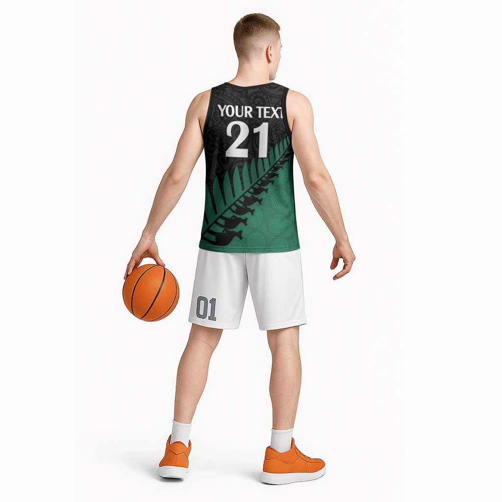 Australia New Zealand Rugby Basketball Jersey Green Aboriginal Wallabies and Maori Black Fern - Aussie Hoodie