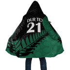 Australia New Zealand Rugby Cloak Green Aboriginal Wallabies and Maori Black Fern - Aussie Hoodie