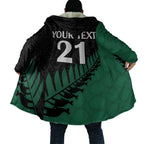 Australia New Zealand Rugby Cloak Green Aboriginal Wallabies and Maori Black Fern - Aussie Hoodie