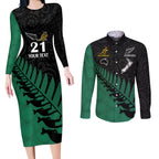 custom-australia-wallabies-and-aotearoa-rugby-couples-matching-long-sleeve-bodycon-dress-and-long-sleeve-button-shirts-kangaroo-black-fern-maori-green-vibe