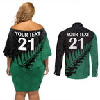 custom-australia-wallabies-and-aotearoa-rugby-couples-matching-off-shoulder-short-dress-and-long-sleeve-button-shirts-kangaroo-black-fern-maori-green-vibe