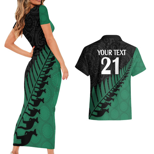 custom-australia-wallabies-and-aotearoa-rugby-couples-matching-short-sleeve-bodycon-dress-and-hawaiian-shirt-kangaroo-black-fern-maori-green-vibe