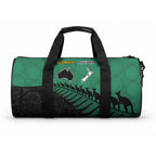 Australia Wallabies and Aotearoa Rugby Duffle Bag Kangaroo Black Fern Maori Green Vibe