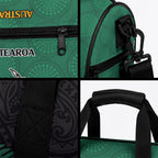 Australia Wallabies and Aotearoa Rugby Duffle Bag Kangaroo Black Fern Maori Green Vibe