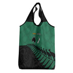 Australia New Zealand Rugby Grocery Bag Green Aboriginal Wallabies and Maori Black Fern - Aussie Hoodie