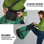 Australia New Zealand Rugby Grocery Bag Green Aboriginal Wallabies and Maori Black Fern - Aussie Hoodie