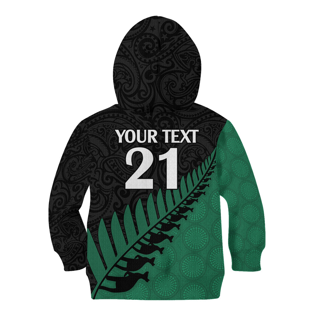custom-australia-wallabies-and-aotearoa-rugby-kid-hoodie-kangaroo-black-fern-maori-green-vibe