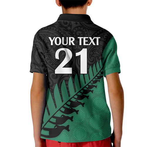 custom-australia-wallabies-and-aotearoa-rugby-kid-polo-shirt-kangaroo-black-fern-maori-green-vibe