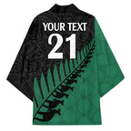 Australia New Zealand Rugby Kimono Green Aboriginal Wallabies and Maori Black Fern - Aussie Hoodie
