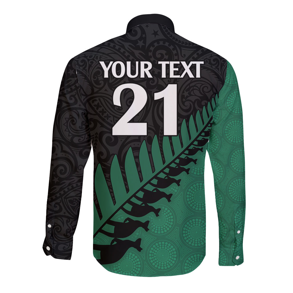custom-australia-wallabies-and-aotearoa-rugby-long-sleeve-button-shirt-kangaroo-black-fern-maori-green-vibe