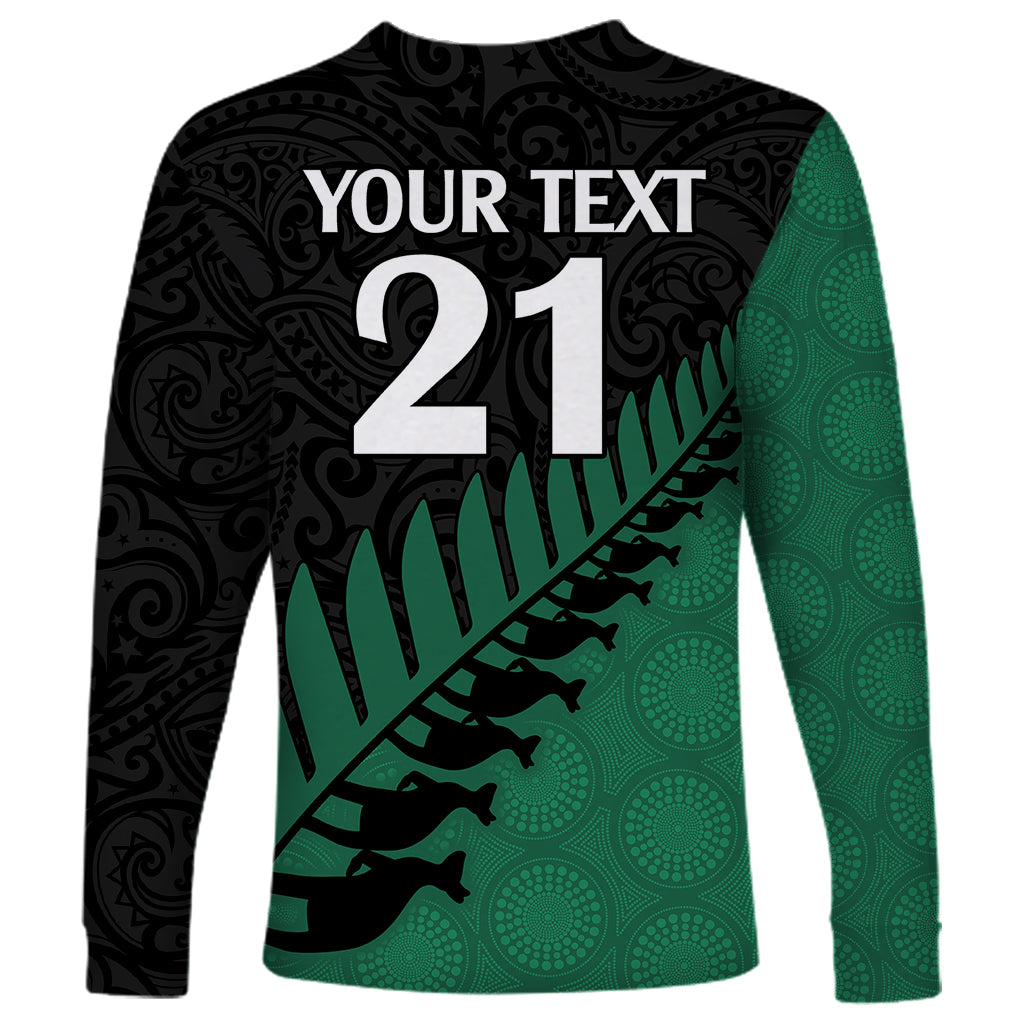 custom-australia-wallabies-and-aotearoa-rugby-long-sleeve-shirt-kangaroo-black-fern-maori-green-vibe