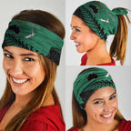 Australia New Zealand Rugby Neck Gaiter Green Aboriginal Wallabies and Maori Black Fern LT9