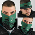 Australia New Zealand Rugby Neck Gaiter Green Aboriginal Wallabies and Maori Black Fern LT9