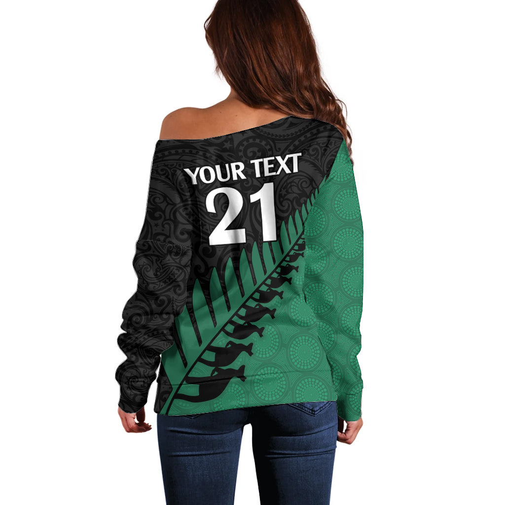 custom-australia-wallabies-and-aotearoa-rugby-off-shoulder-sweater-kangaroo-black-fern-maori-green-vibe