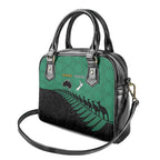 Australia New Zealand Rugby Shoulder Handbag Green Aboriginal Wallabies and Maori Black Fern - Aussie Hoodie