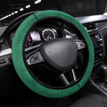 Australia New Zealand Rugby Steering Wheel Cover Green Aboriginal Wallabies and Maori Black Fern - Aussie Hoodie