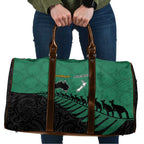 Australia New Zealand Rugby Travel Bag Green Aboriginal Wallabies and Maori Black Fern - Aussie Hoodie