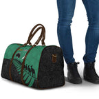 Australia New Zealand Rugby Travel Bag Green Aboriginal Wallabies and Maori Black Fern - Aussie Hoodie