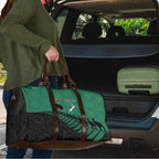 Australia New Zealand Rugby Travel Bag Green Aboriginal Wallabies and Maori Black Fern - Aussie Hoodie