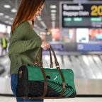 Australia New Zealand Rugby Travel Bag Green Aboriginal Wallabies and Maori Black Fern - Aussie Hoodie