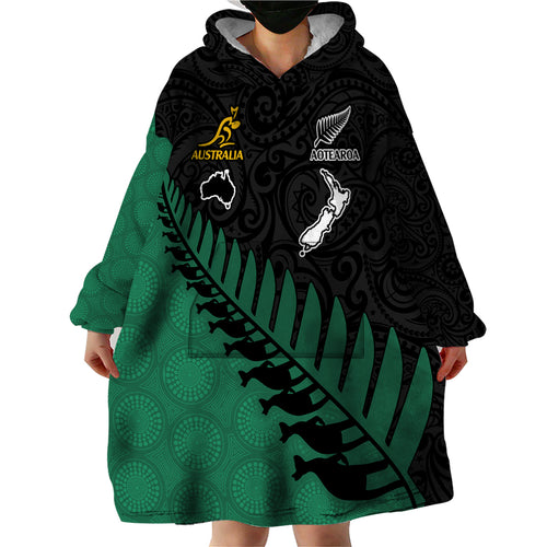 custom-australia-wallabies-and-aotearoa-rugby-wearable-blanket-hoodie-kangaroo-black-fern-maori-green-vibe