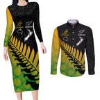 australia-wallabies-and-aotearoa-rugby-couples-matching-long-sleeve-bodycon-dress-and-long-sleeve-button-shirts-kangaroo-black-fern-maori-gradient-vibe