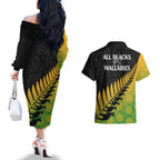 australia-wallabies-and-aotearoa-rugby-couples-matching-off-the-shoulder-long-sleeve-dress-and-hawaiian-shirt-kangaroo-black-fern-maori-gradient-vibe