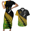 australia-wallabies-and-aotearoa-rugby-couples-matching-short-sleeve-bodycon-dress-and-hawaiian-shirt-kangaroo-black-fern-maori-gradient-vibe