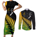 australia-wallabies-and-aotearoa-rugby-couples-matching-short-sleeve-bodycon-dress-and-long-sleeve-button-shirts-kangaroo-black-fern-maori-gradient-vibe