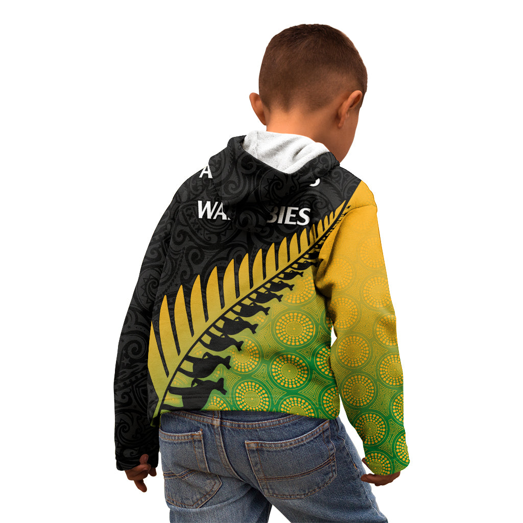 australia-wallabies-and-aotearoa-rugby-kid-hoodie-kangaroo-black-fern-maori-gradient-vibe