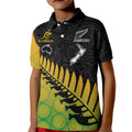 australia-wallabies-and-aotearoa-rugby-kid-polo-shirt-kangaroo-black-fern-maori-gradient-vibe