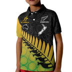 australia-wallabies-and-aotearoa-rugby-kid-polo-shirt-kangaroo-black-fern-maori-gradient-vibe