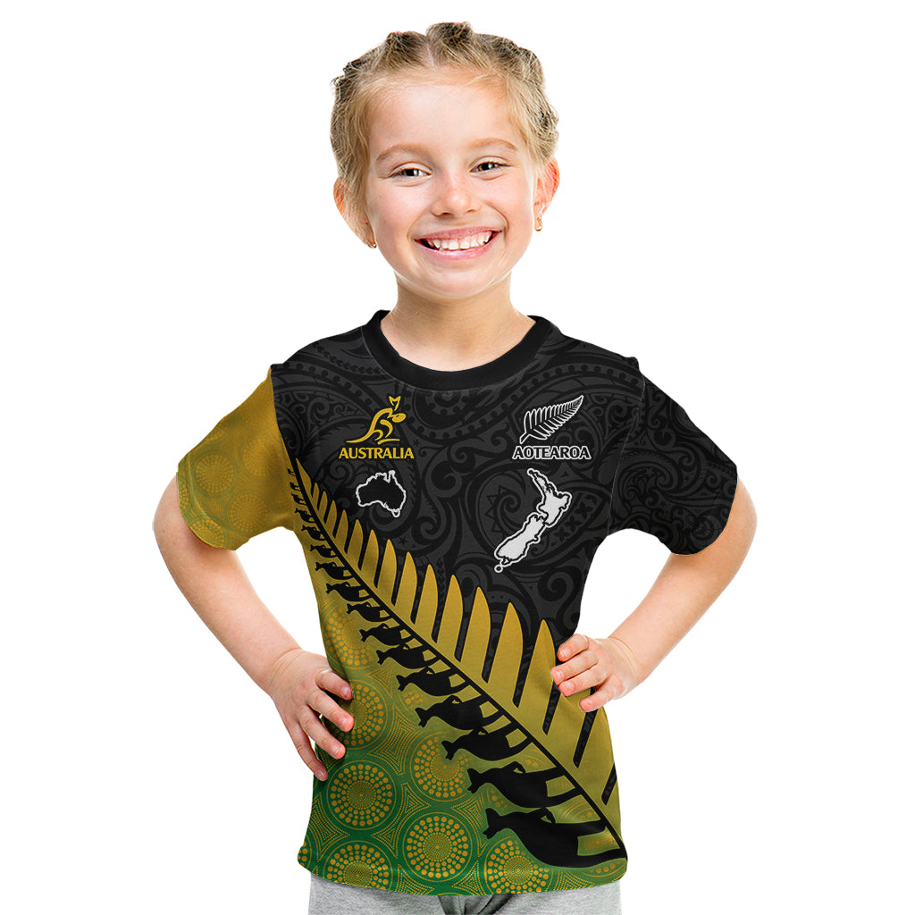 australia-wallabies-and-aotearoa-rugby-kid-t-shirt-kangaroo-black-fern-maori-gradient-vibe