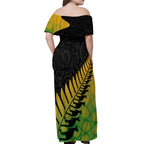 australia-wallabies-and-aotearoa-rugby-off-shoulder-maxi-dress-kangaroo-black-fern-maori-gradient-vibe