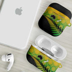 Australia New Zealand Rugby AirPods Case Gradient Aboriginal Wallabies and Maori Black Fern - Aussie Hoodie